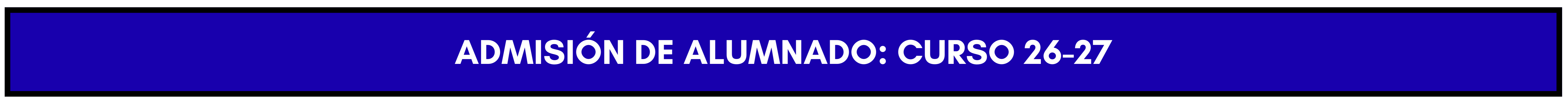 ADMISIÓN ALUMNADO